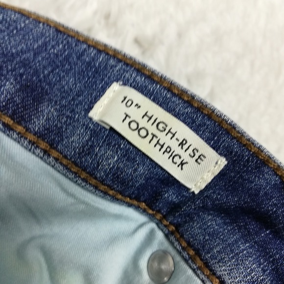 J. Crew Womens Jeans 10" High Rise Toothpick Skinny Blue Denim Medium Wash 29 - Picture 7 of 12